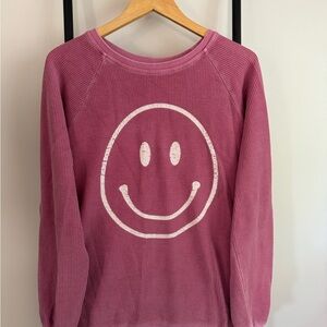 Altar’d State smiley face light sweatshirt